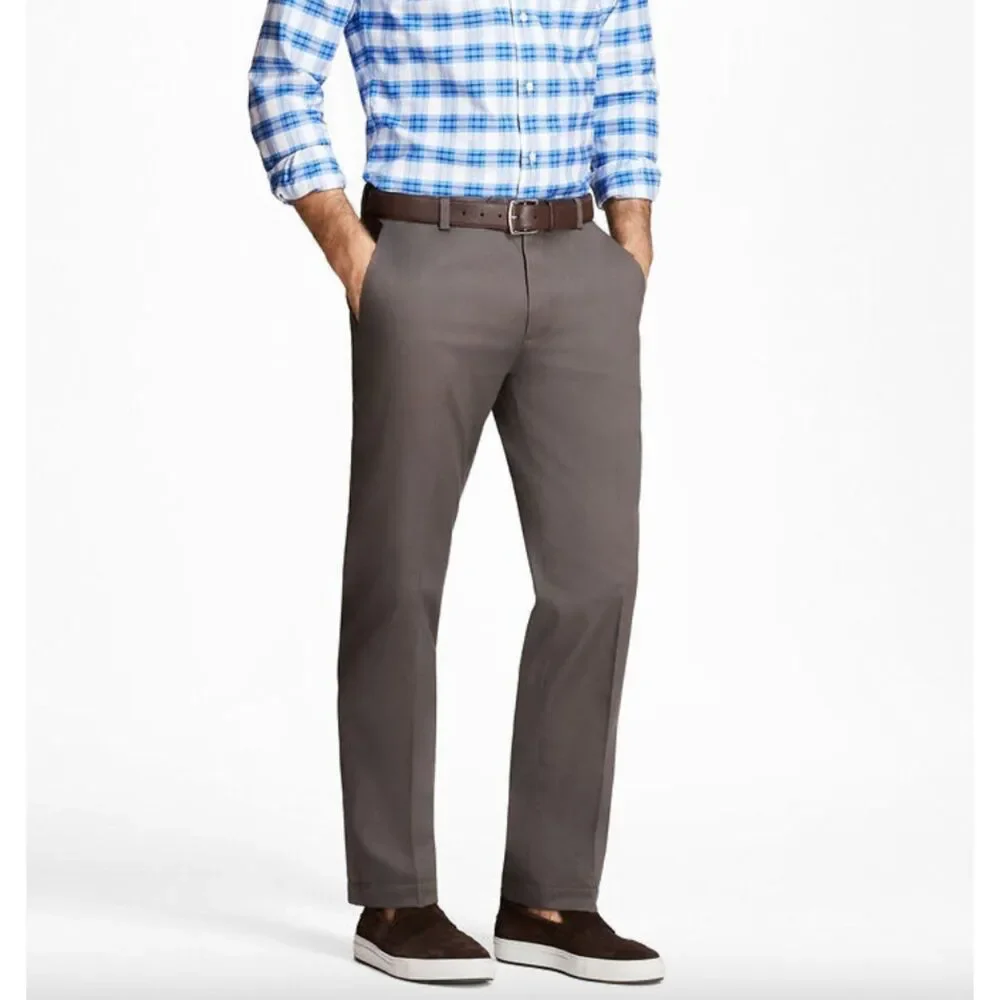 BROOKS BROTHERS Lightweight Advantage Chino Grey 33/32